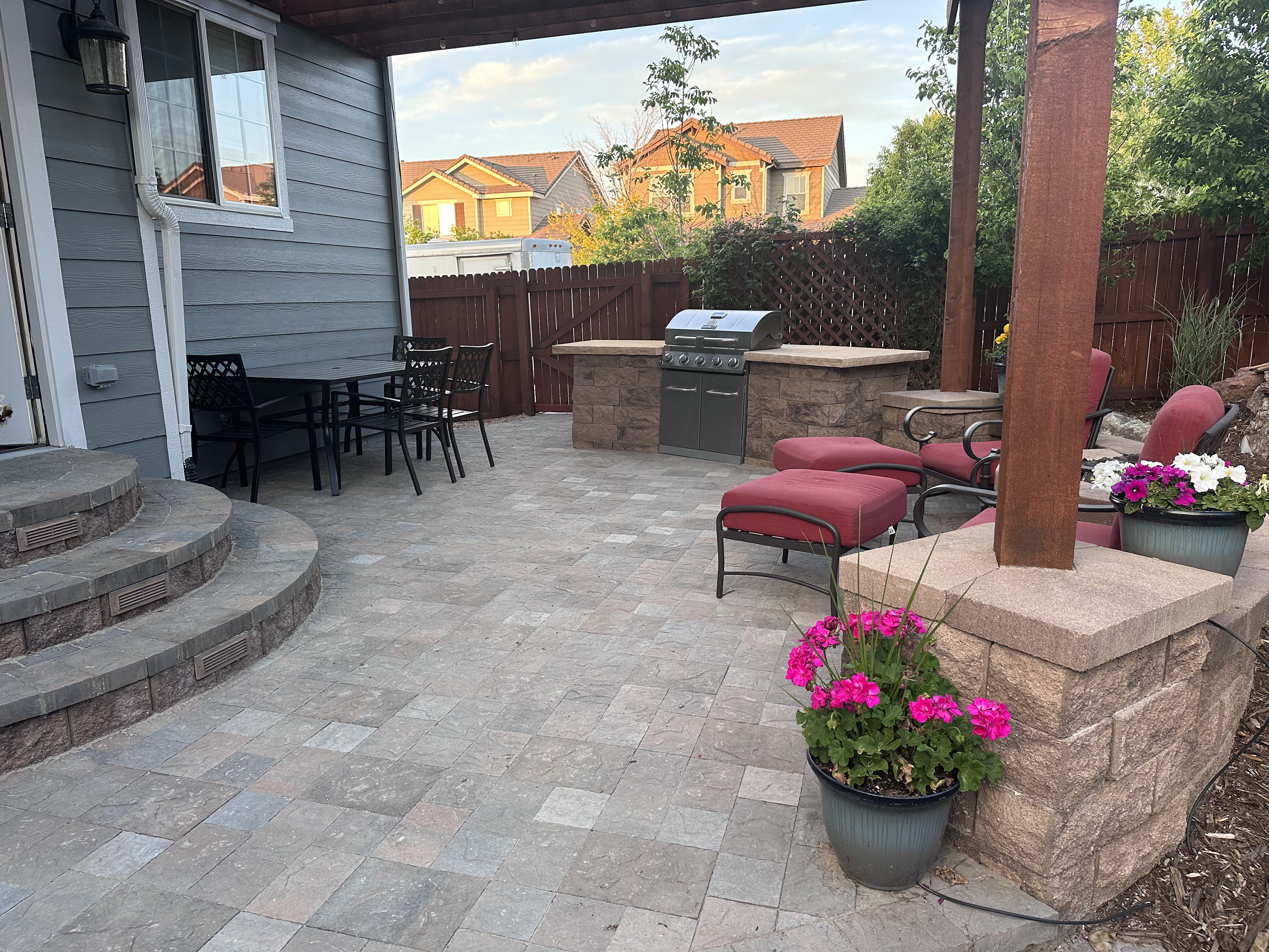 Highlands Ranch Backyard Entertaining Space